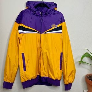 NBA LOS ANGELES LAKERS WIND BREAKER JACKET 2XL XXL